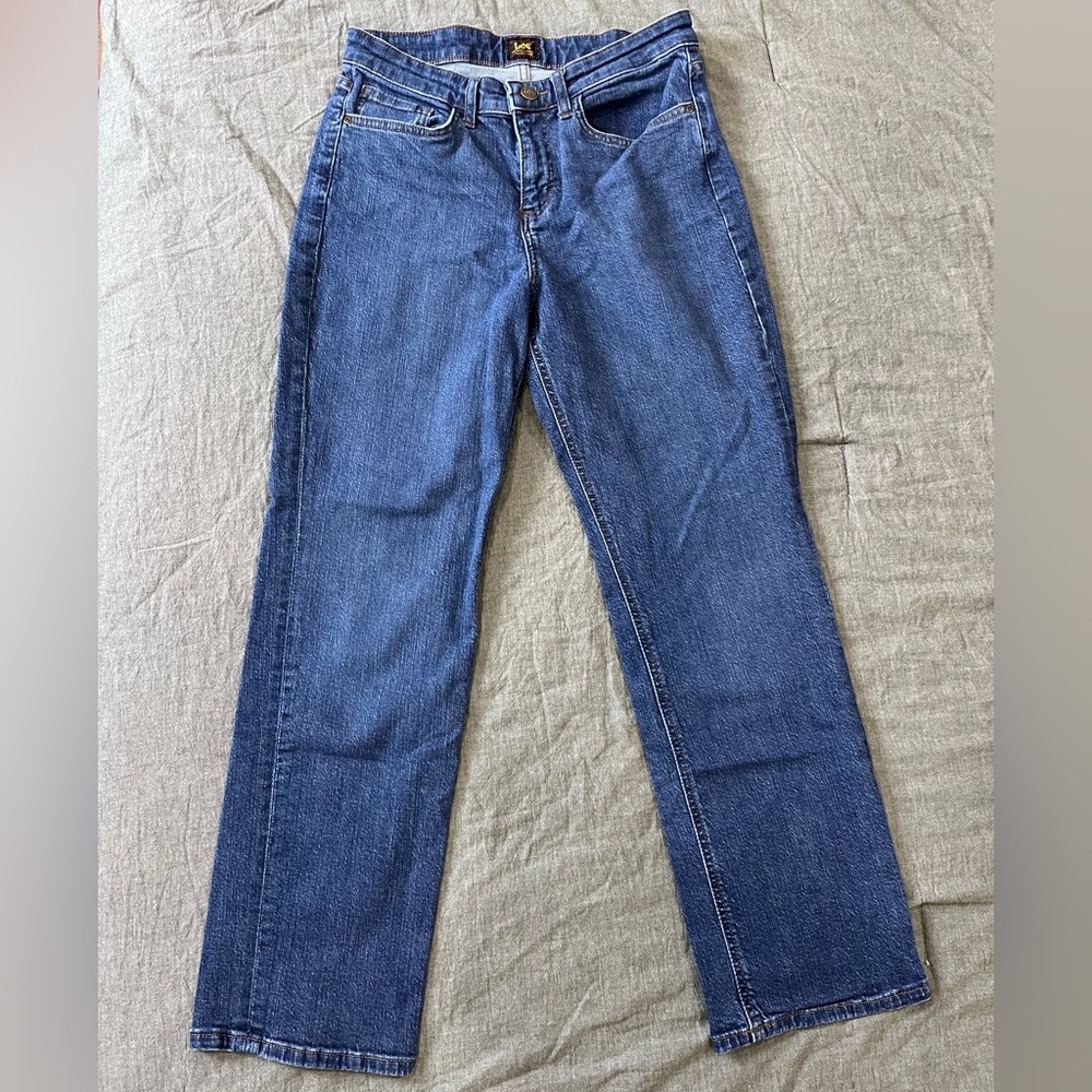 Lee Straight Leg Blue Jeans